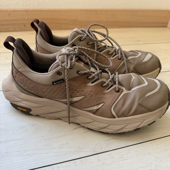 Hoka One One Anacapa Low GTX Shoes Mens Size 12D Goretex Vibram Hiking Brown main image 11